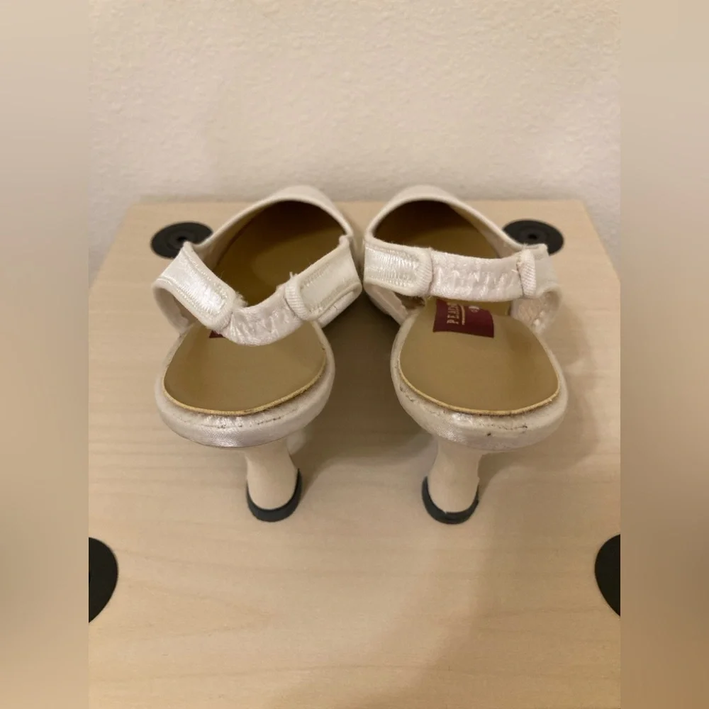 Peacocks Premier Ivory Slingback Heels - Picture 6 of 10